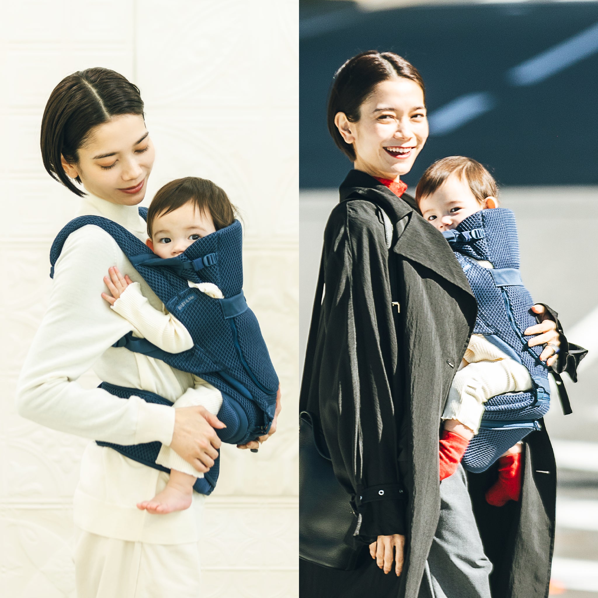 値下げ!未開封 新品 BABY&Me Beren インディゴブルー 抱っこ紐 Beren firstセット(新生児セット)【公式オンラインストア限定2